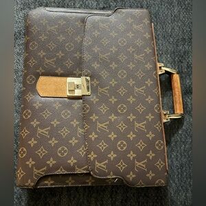 LV Luxury Brown Monogram Briefcase